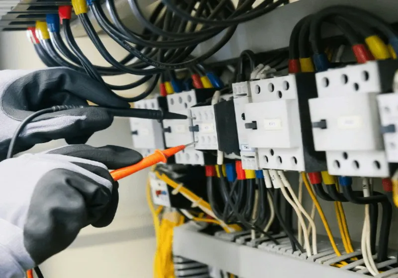 Meting aan een groepenkast met een multimeter